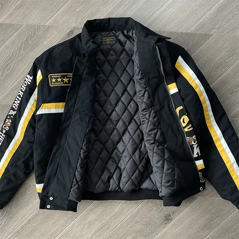 Бейсбольные куртки Kapital Kountry для мужчин и женщин верхняя качественная утепленная