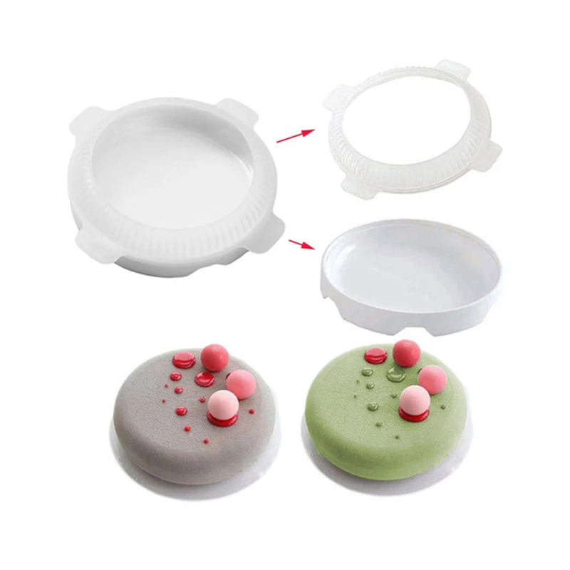 

1set Silicone Round Eclipse Cake Mold For Mousses Ice Cream 3d Cakes Baking Pan Accessories Bakeware Cake Decorating Tools