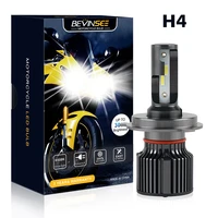 bevinsee h4 led motorcycle headlight bulb 1pc super bright moto highlow beam led bulb for yamaha virago 535 r1 vstrom 650