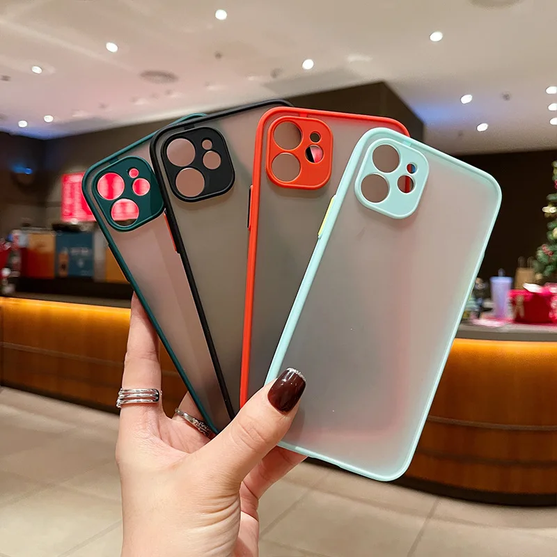 

TFINE Suitable for iPhone 12 Phone Case iPhone13 Contrast Color cover iPhone 11 Frosted 14pro Personalized Skin Feeling Shell