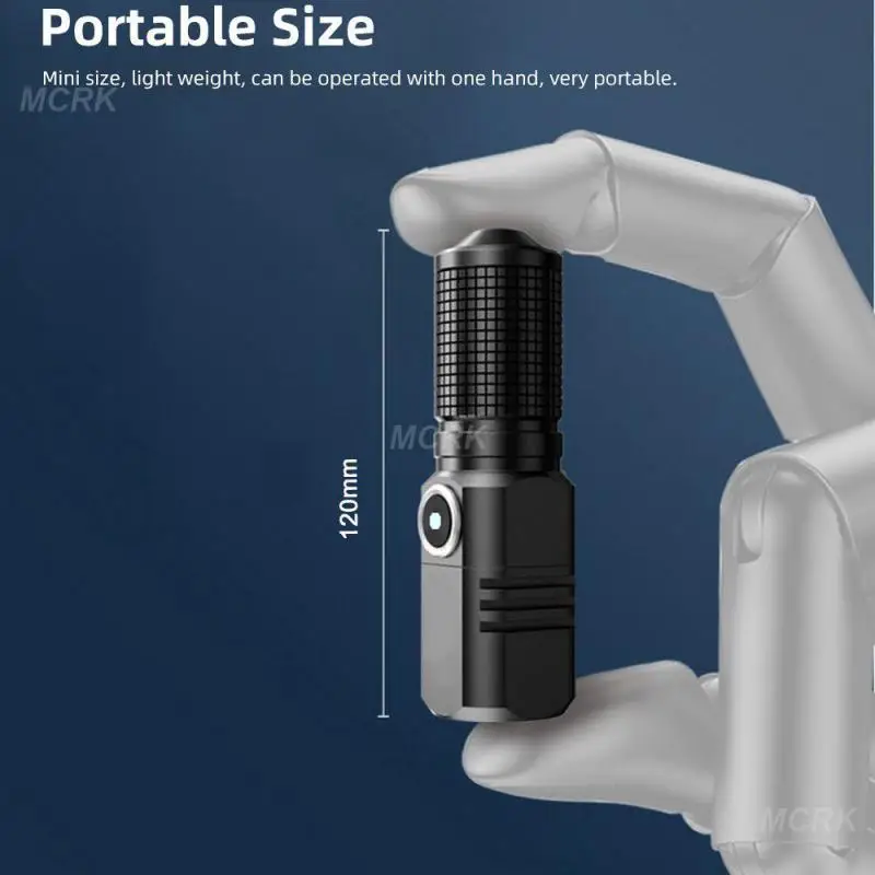 

Мини Портативный 4 ядра P50 LED USB Перезаряжаемый 3 светильник режимов Использует 18650 аккумулятор Зажигалка военный фонарик