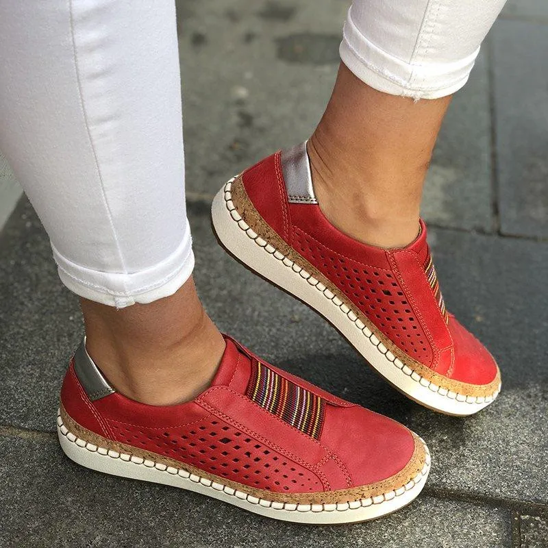 

Women Loafers Casual Leather Shoes 2023 Slip-on Sneaker Flats Tenis Feminino Zapatos De Mujer Plus Size 43
