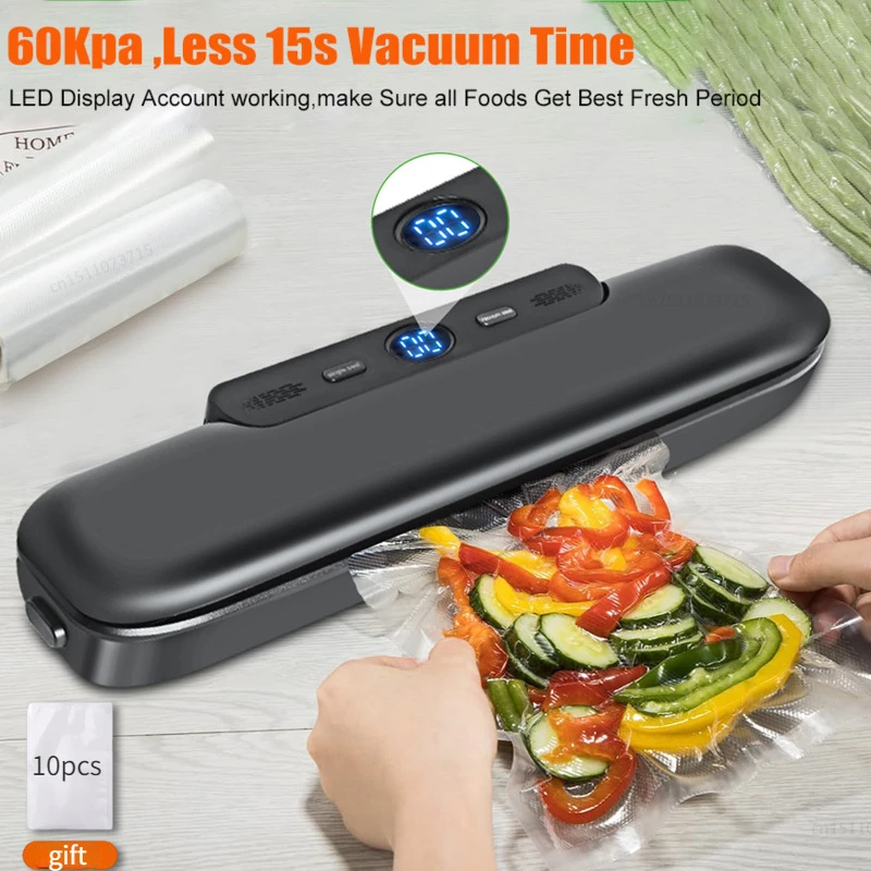 

Вакуумный упаковщик для сухих и влажных продуктов, 60 кПа