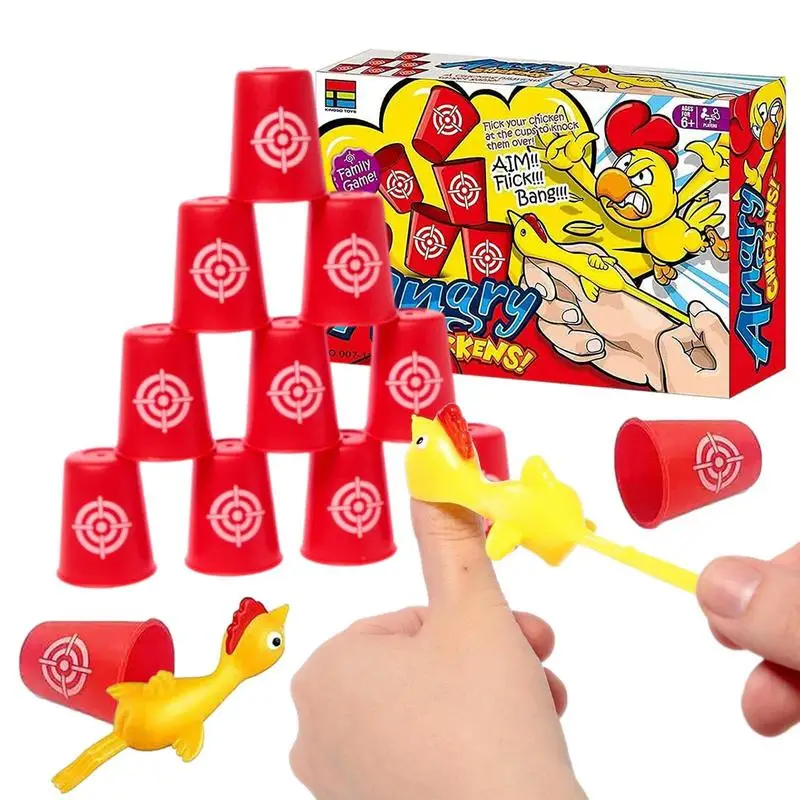 

Мерцающая детская курица с чашками, Мерцающая звезда животного, отлично подходит для детских летающих игр и фотографий