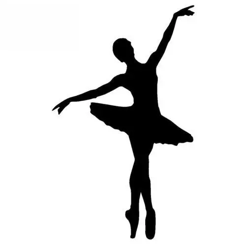 

Балерина танцор балета креативные автомобильные стикеры Водонепроницаемая Виниловая наклейка для окна стены авто бампер ноутбука студии, 15 см * 9 см