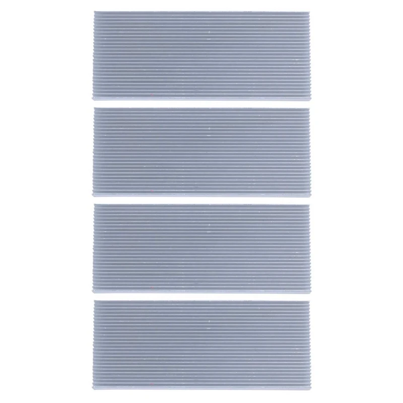 

4X Aluminum Heat Sink Heatsink For High Power LED Amplifier Transistor 100X41x8mm