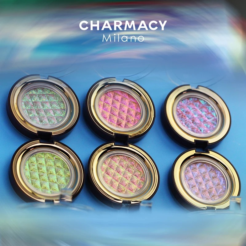 CHARMACY Duochrome Highlight Shiny Chameleon Eyeshadow Waterproof Longstay Eye Shadow Multichrome Eyeshadows Glitter |
