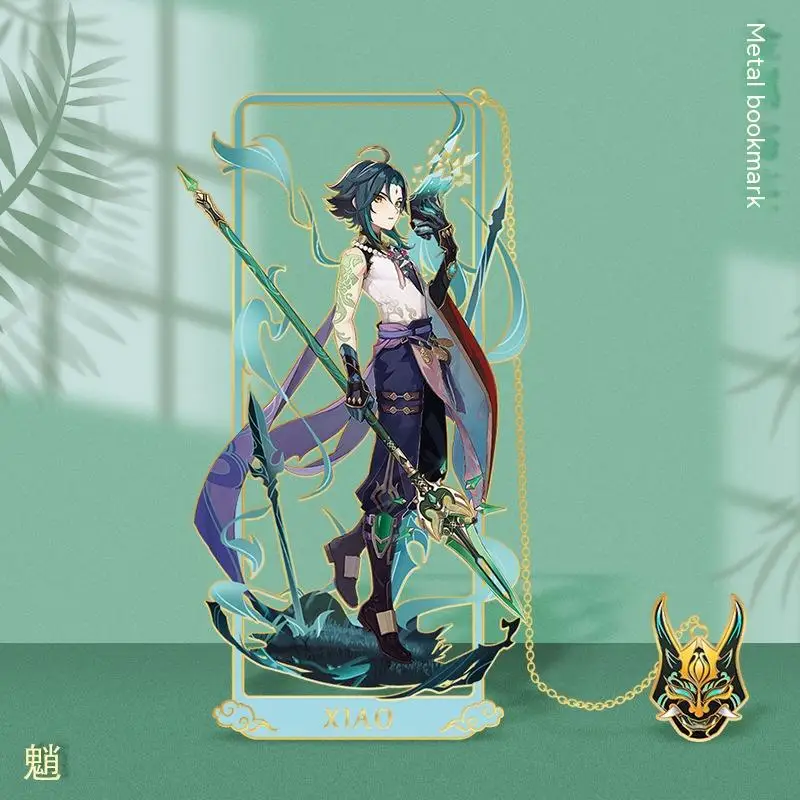 

Рассеянные солдаты по всему геншину ударные металлические пустотелые закладки с героями вывески канцелярские принадлежности Naxida мандарил подарки