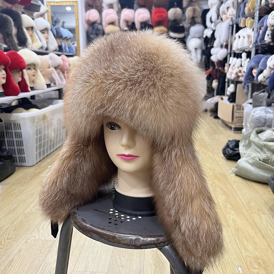 Winter Fur Hats For Mens Real Fox Fur Hat Women Best Selling New In Hat Russian Winter Hat