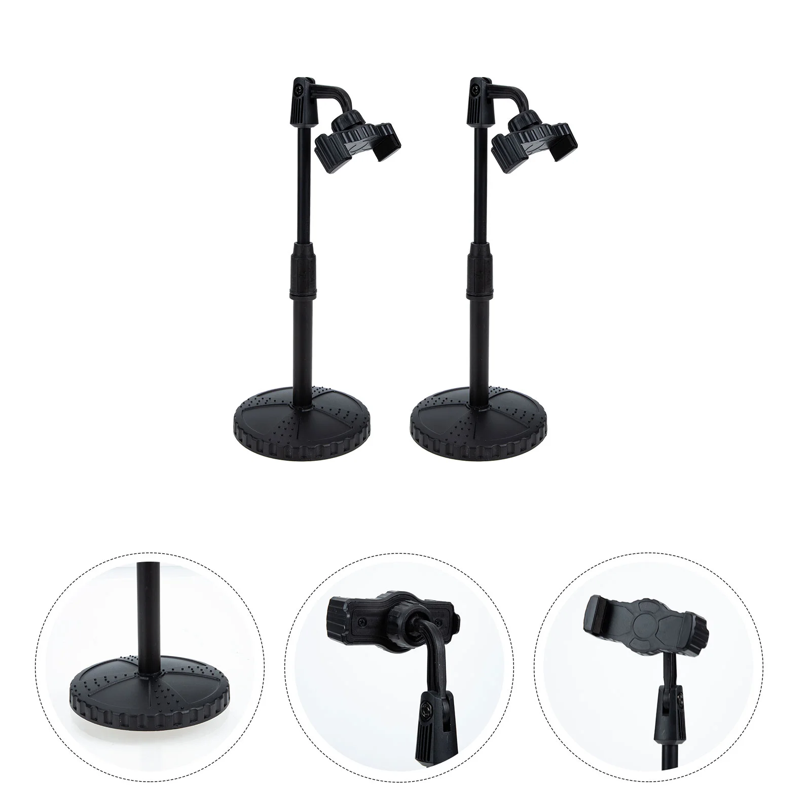 

Phone Stand Holder Mobile Adjustable Desk Tablet Recording Cell Holders Stands Desktop Bracket Height Selfie Live Angle Support