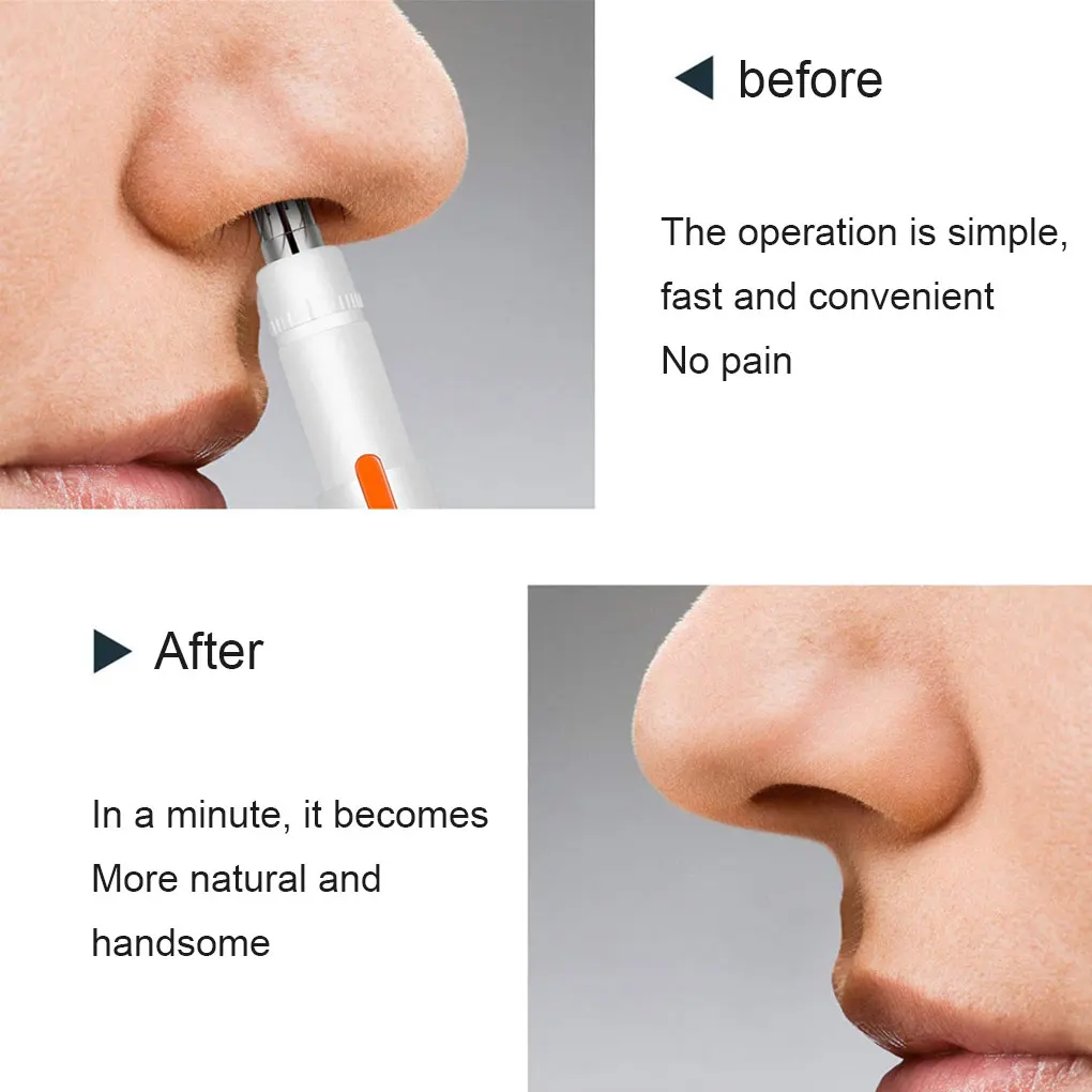 

Unisex Nose Hair Trimmer Women Men Portable USB Nasal Ear Tunnel Hair Clipper Trimming Tool