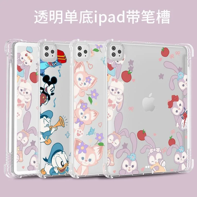 

Disney Donald Duck LinaBell With Pen Slot For iPad Air 2021 10.2 Case Mini 6 Air 4 10.9 Silicone Protective Pro 11 Inch Cover
