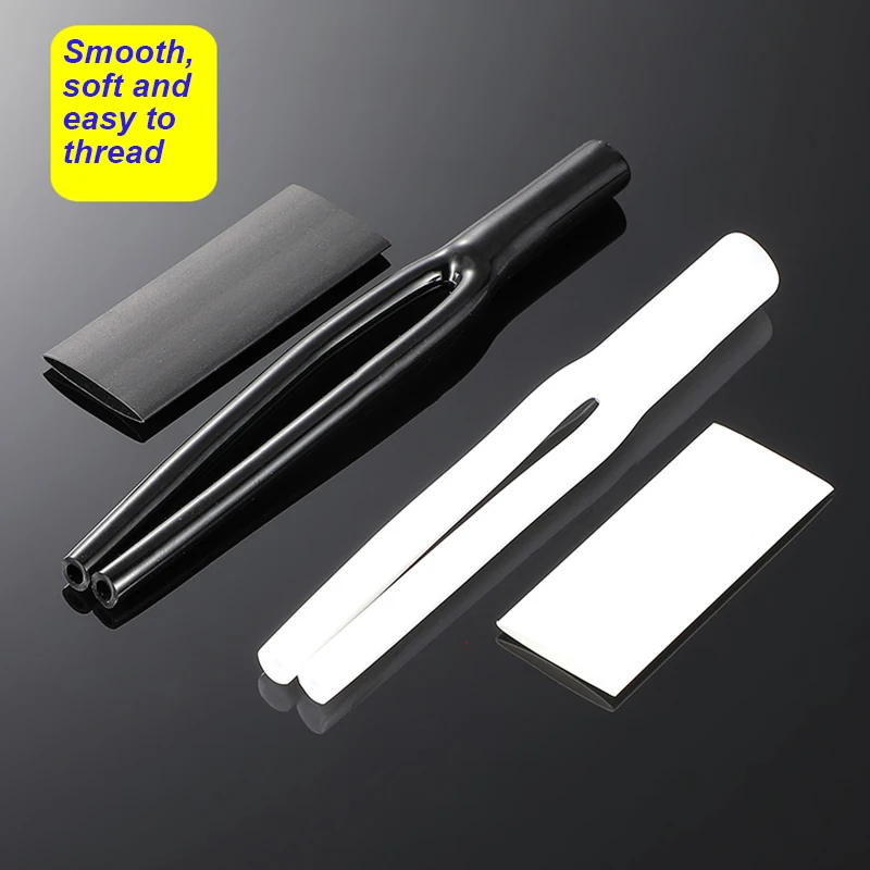 

Cable Y-1 Split 2 Rubber Sleeve DIY Audio Cable 1 Split 2 Forked Tube Y Type Sleeve Speaker Headphone Cable Y-Type Rubber Sleeve