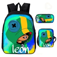 shooter bo and starcartoon pencil baby bag shelly 8 to 19 years kids backpack shooter game leon 3d print student boys girls