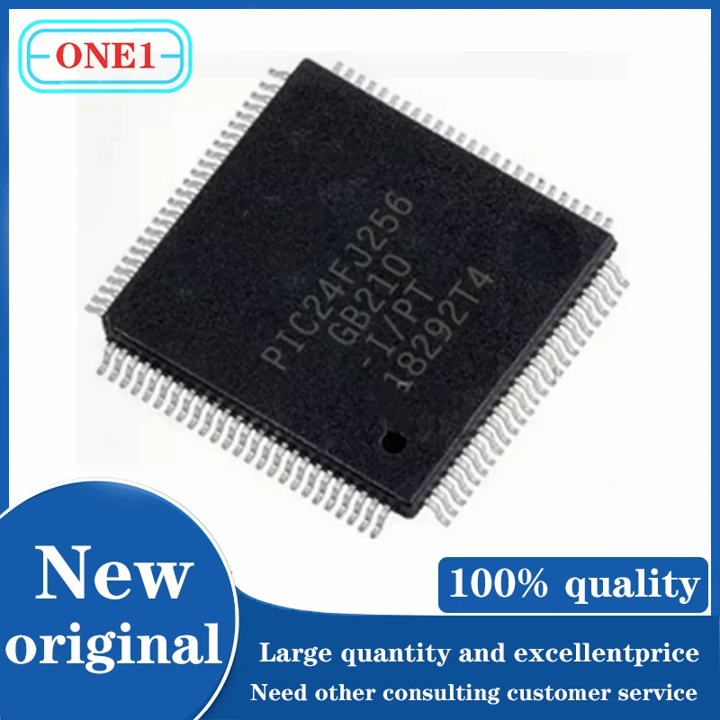 1PCS/lot PIC24FJ256GB210-I/PT PIC24FJ256GB210  IC MCU 16BIT 256KB FLASH 100TQFP IC Chip New original