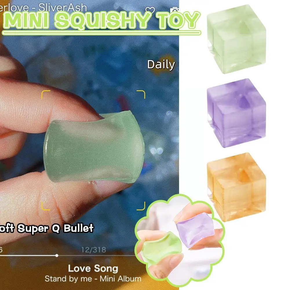 

Mini Hot Fidget Toy Squishy Toys Mochi Ice Block Stress Ball Cube Transparent Toys Squeeze Paw Kawaii Cat Stress Fish Toy R O2R0