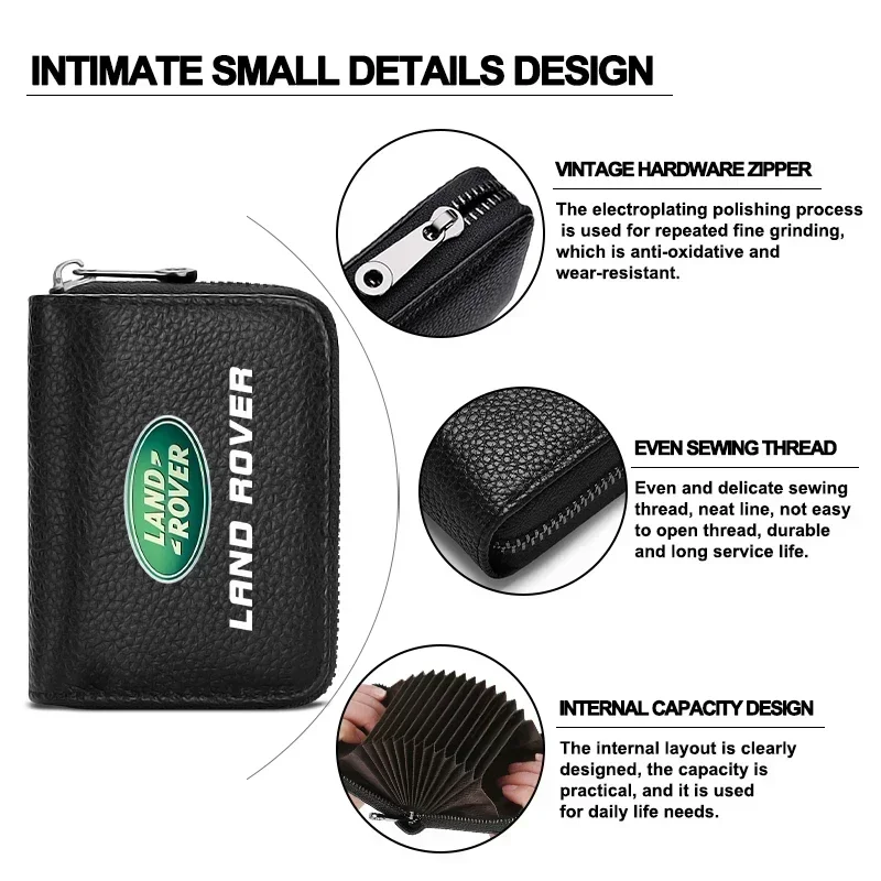 Кожаные мужские водительские права удостоверение личности кошелек для