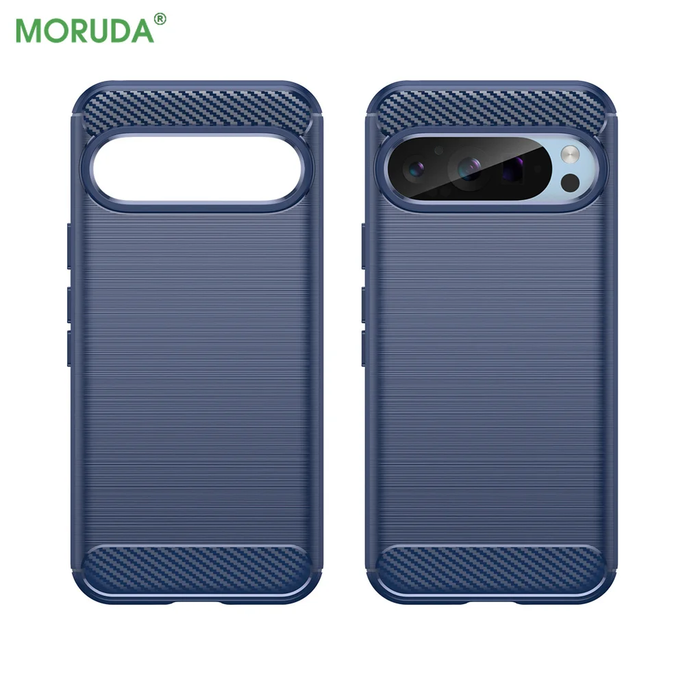 Противоударный мягкий чехол-бампер из ТПУ с металлическим рисунком для Google Pixel 6 7