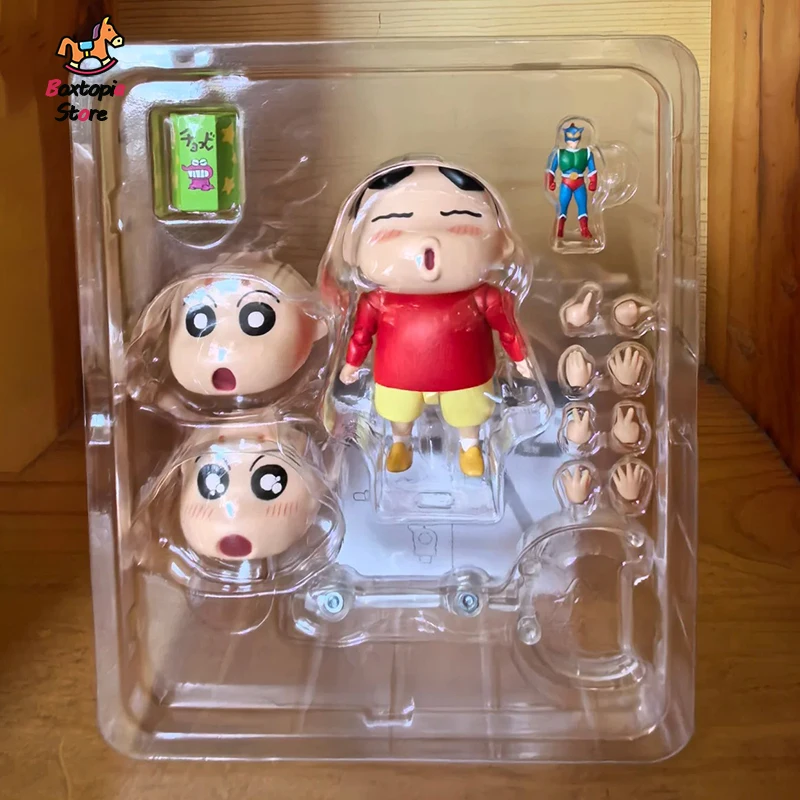 Фото Новая официальная коллекционная фигурка Bandai S.H.Figuart Crayon Shin-Chan Nohara Shinnosuke Dynamic Superman, подарок, в наличии №2