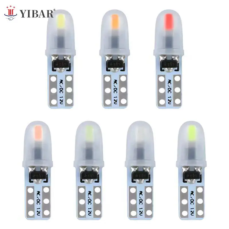 

5pcs Newest T5 Led Car Interior Light Indicator Dashboard Gauge Instrument Wedge Lamp Auto Signal Light 12V White