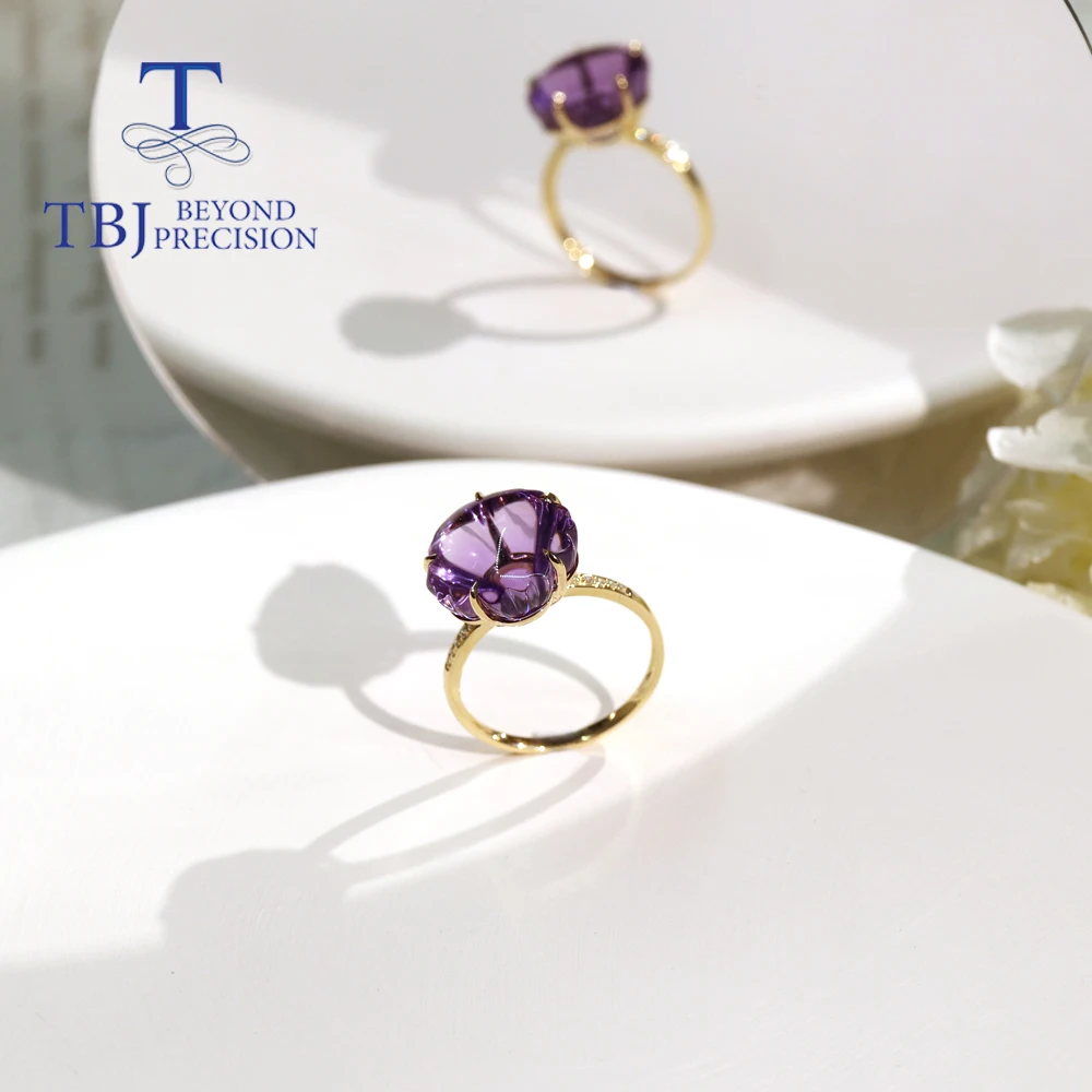 Кольцо женское из желтого золота с бриллиантами Ювелирное Украшение натуральным