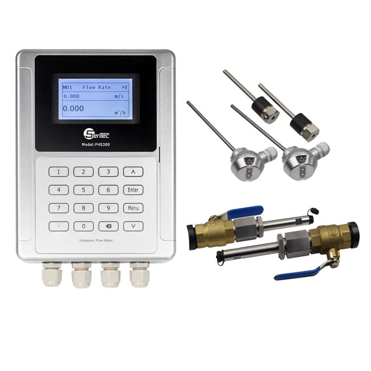 

4-20mA Output Ultrasonic Water Flow Meter Clamp-on ultrasonic flowmeter