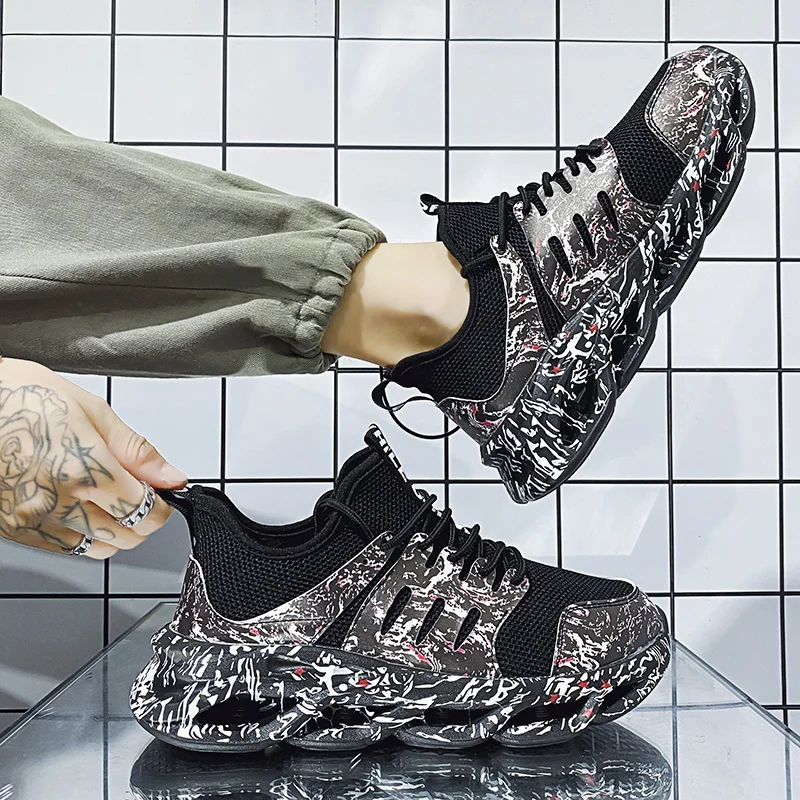 Новинка 2022 стильные мужские кроссовки для ходьбы и бега крутая удобная