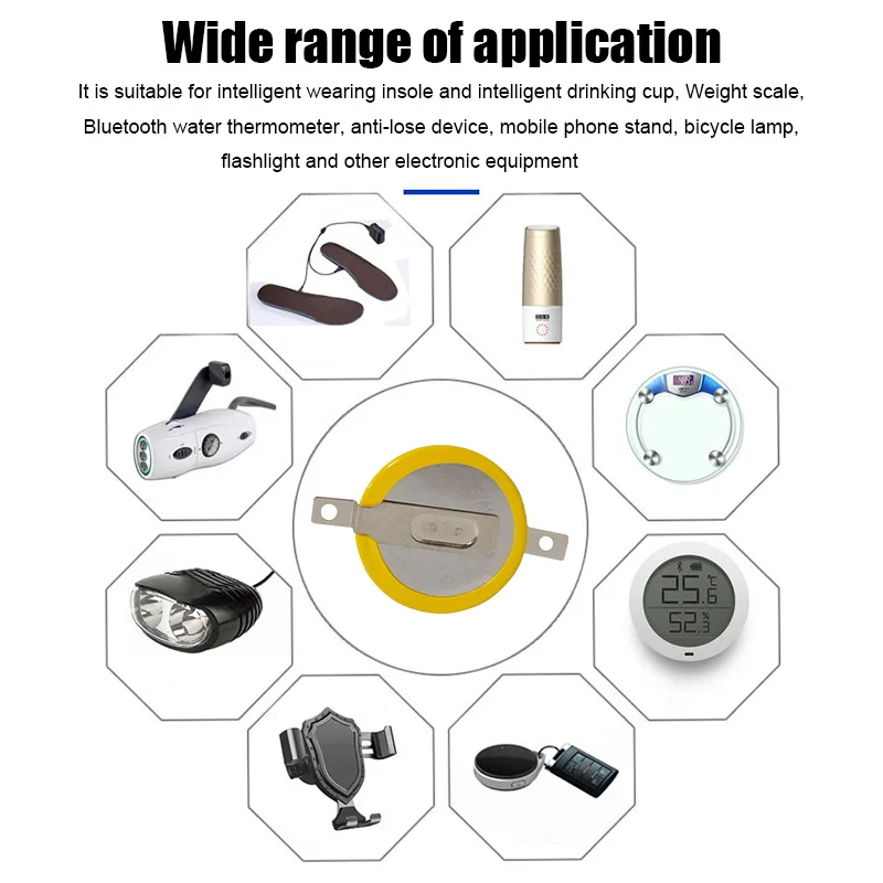 10 шт. CR1616 3 в 50 мА/ч сварочные батареи вкладки 2 контакта Bluetooth аксессуары для часов