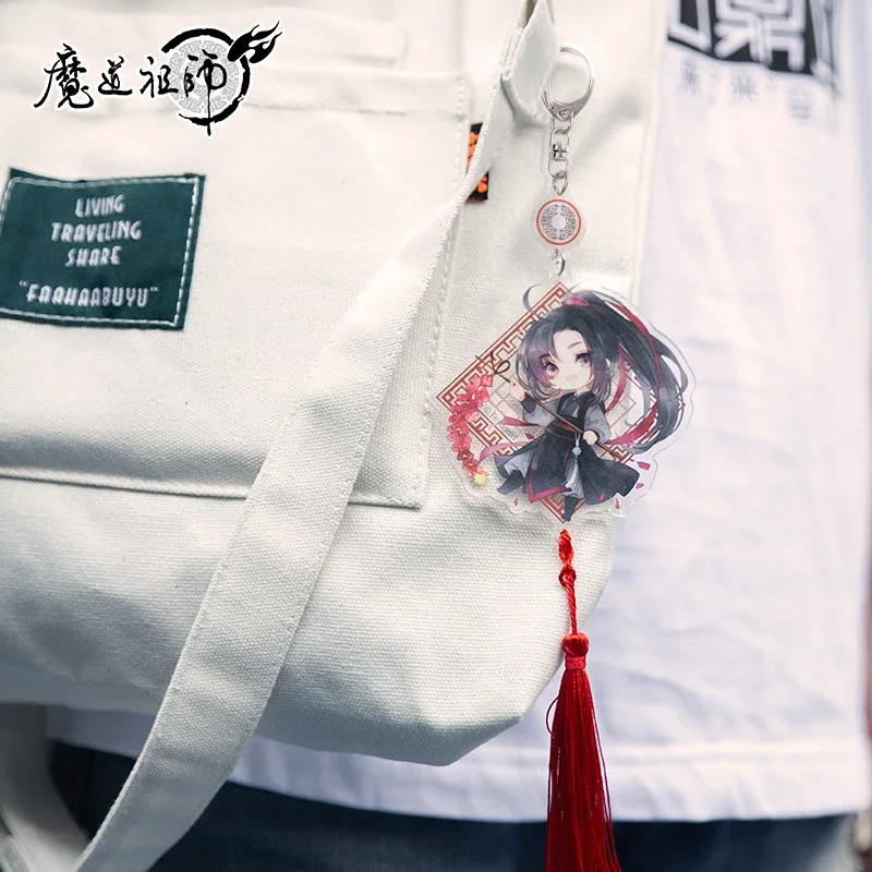 Аниме Grandmaster of Demonic Cultivation LanWangJi WeiWuXian Cospiay Q версия акриловый брелок-подвеска