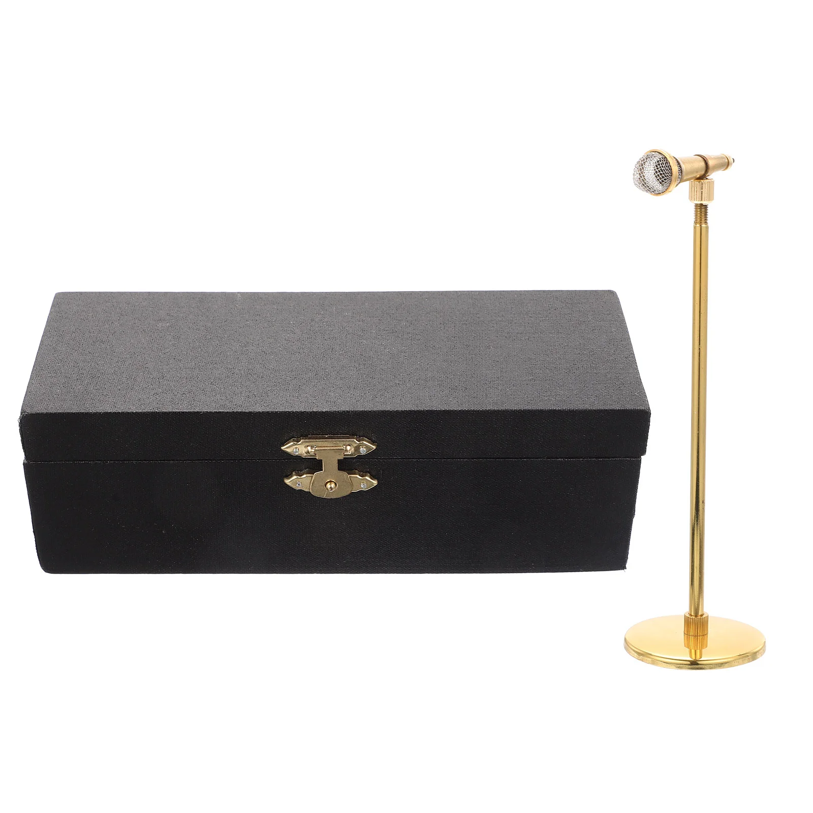 

1 Set Miniature Microphone with Storage Case Mini Adjustable Microphone Model