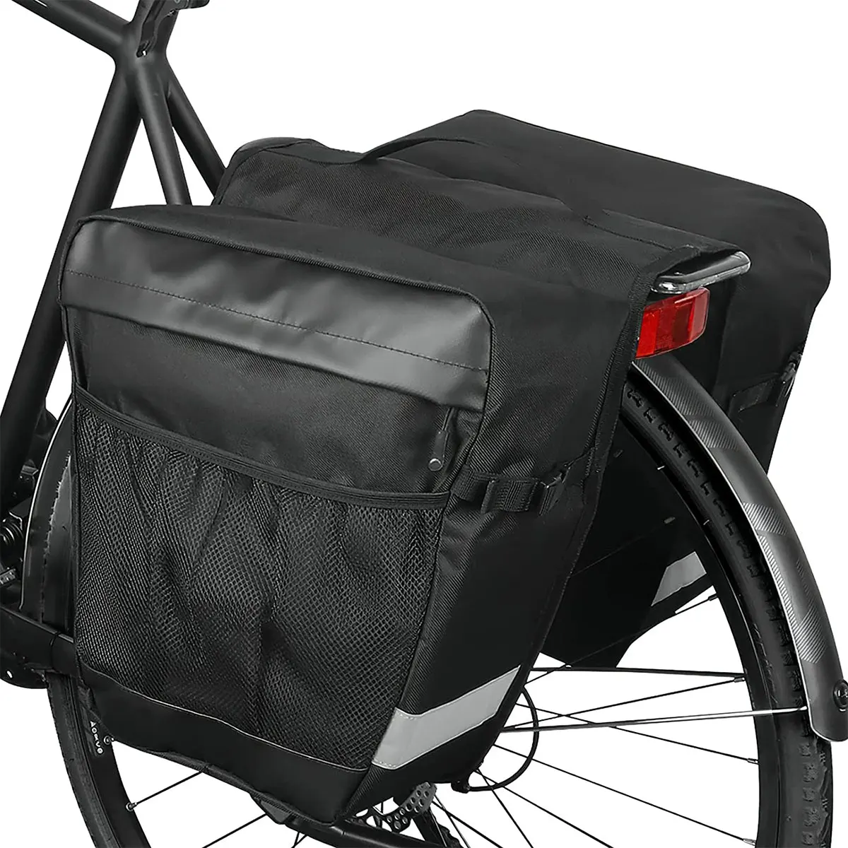 

Bike Rear Rack Bag 28L Bicycle Double Pannier Bag Multifunctional Bike Saddle Bag Waterproof Bicycle Rear Seat Trunk Bags