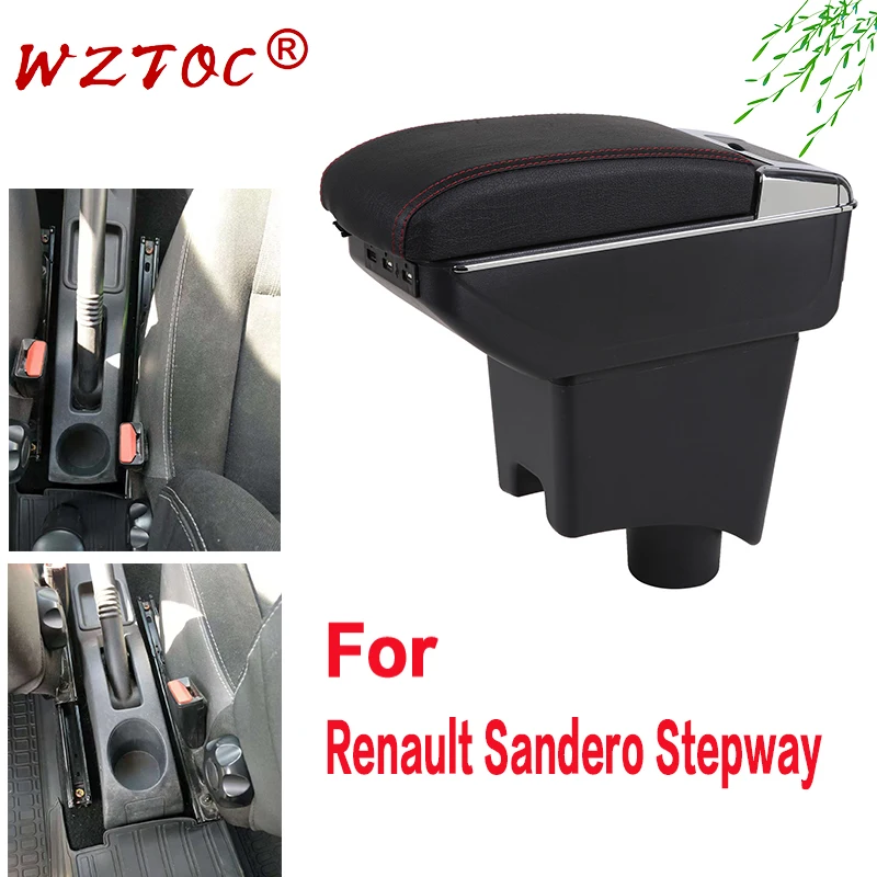 

For Renault Sandero stepway Armrest For Dacia Sandero For Nissan Almera G15 Car Armrest Box For Lada LARGUS Storage box
