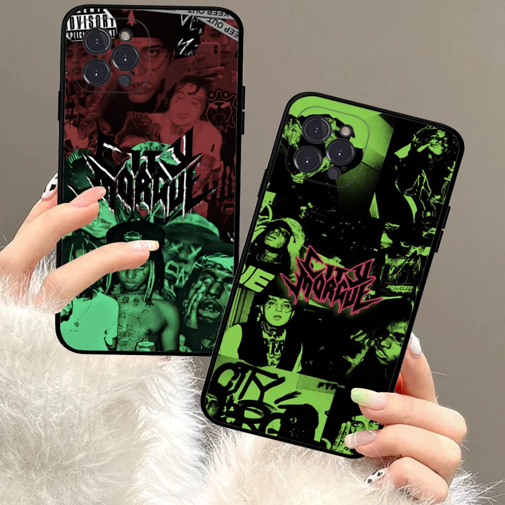 C-City M-Morgue Zillakami Phone Case Silicone Soft for iphone 16 15 14 13 12 11 Pro Mini XS MAX Plus X Cover