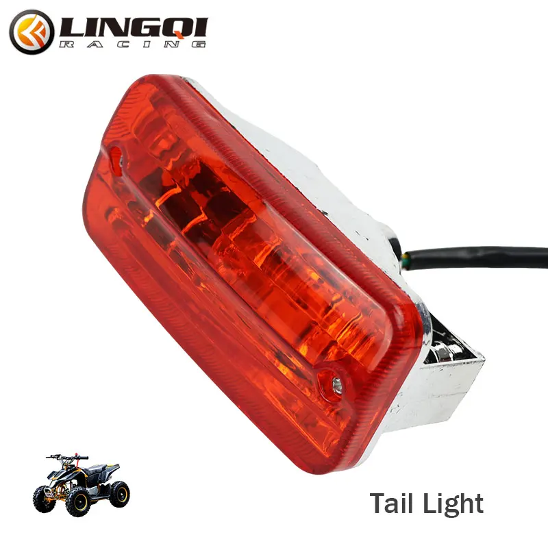 

LING QI Motorcycle Taillight Brake Integrated Lights Lamp Plastic LED Flash Stop Lamps For ATV Pit Dirt Bike Accessories