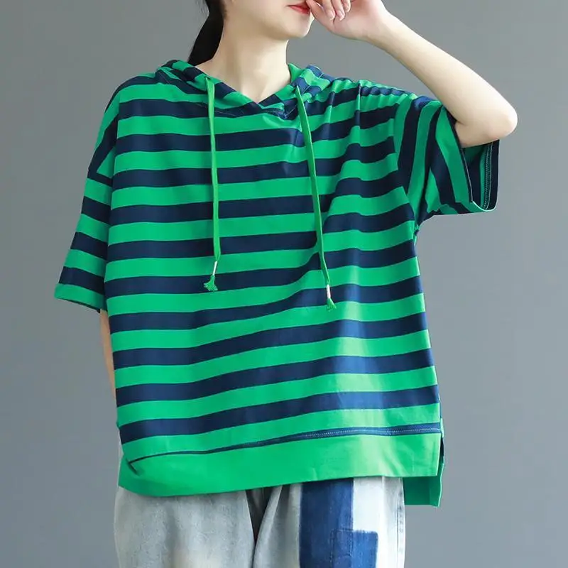 

2023 Summer New Hoodie T Shirt Woman O Neck Short Sleeve Shirt Woman T-shirt Loose Korean Style Women Shirts E11