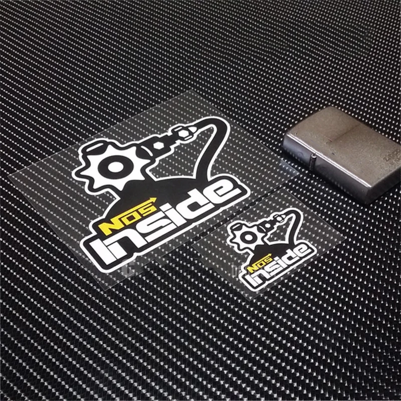 

S135 NOS Inside Reflective Warning Mark Car Exterior Decoration Stickers Waterproof Windows Funny Decals Auto Trunk Door