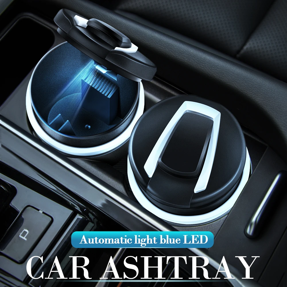 

1pcs Multifunction Luminous Car Ashtray Cigarette Ash Cup Car Accessories For FIAT ABARTH 500 Croma Bravo Tipo Panda Argo Punto