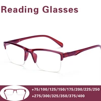 0 75 to 4 0 reading glasses new fashion women men semi diopter long sighted glasses for women durable glasses