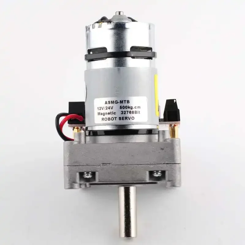 ASMG-MTB 500kg.cm Magnetic Encoding Servo 360 Degree High Torque Digital Arm Disc Large Robotic Manipulator for Robot Car