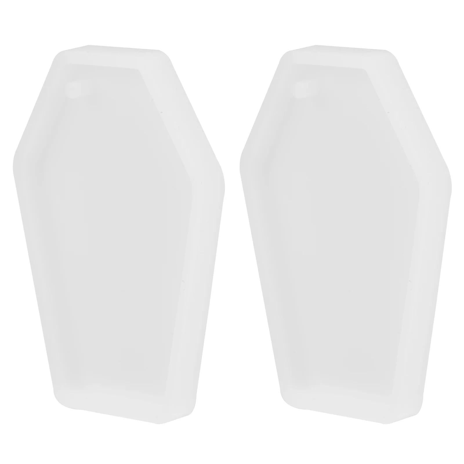 

2pcs Coffin Shape Molds Crafts DIY Molds Silicone Key Chain Pendant Epoxy Mold