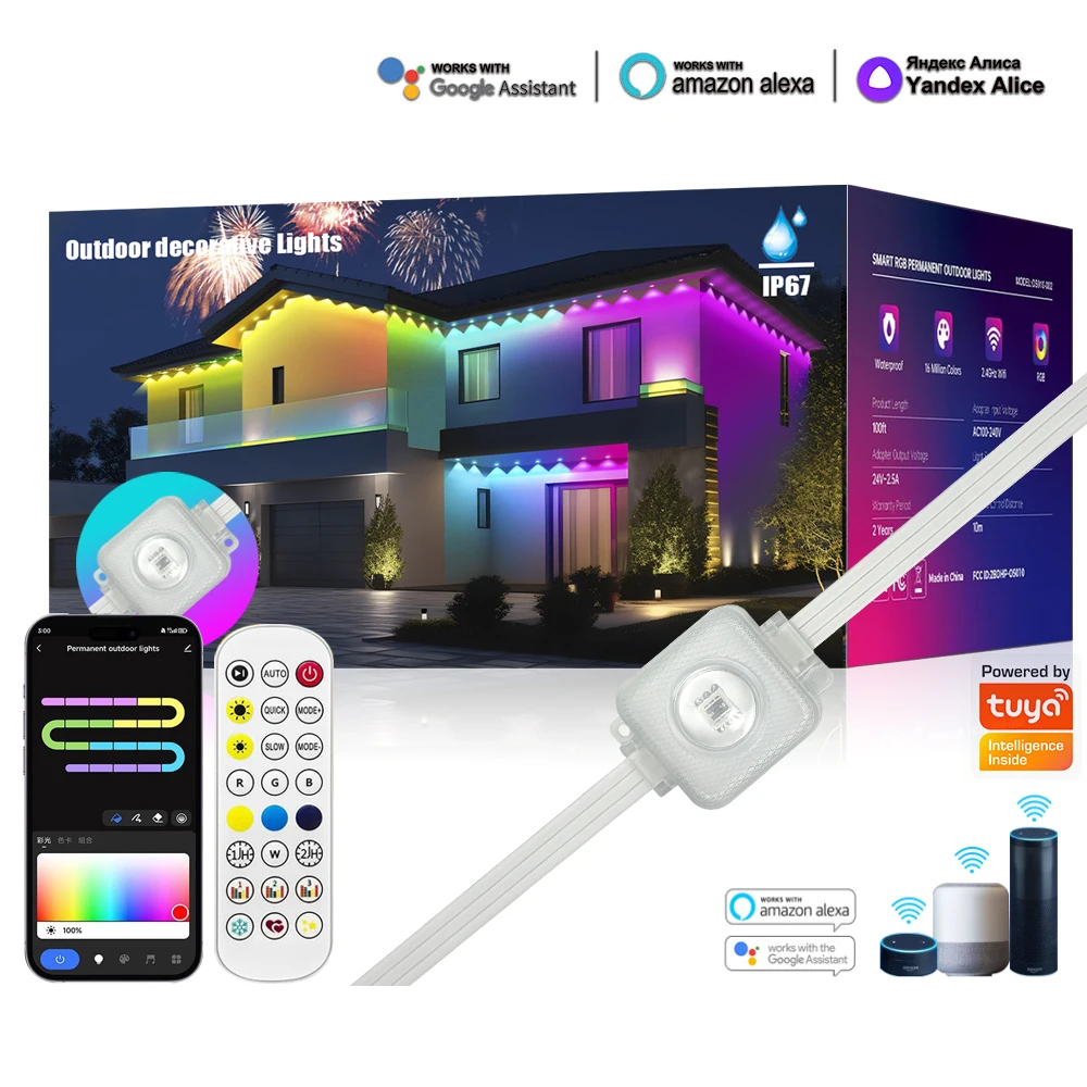 

WNS Eave Light RGB умный садовый светильник Bluetooth 15м/30 LED