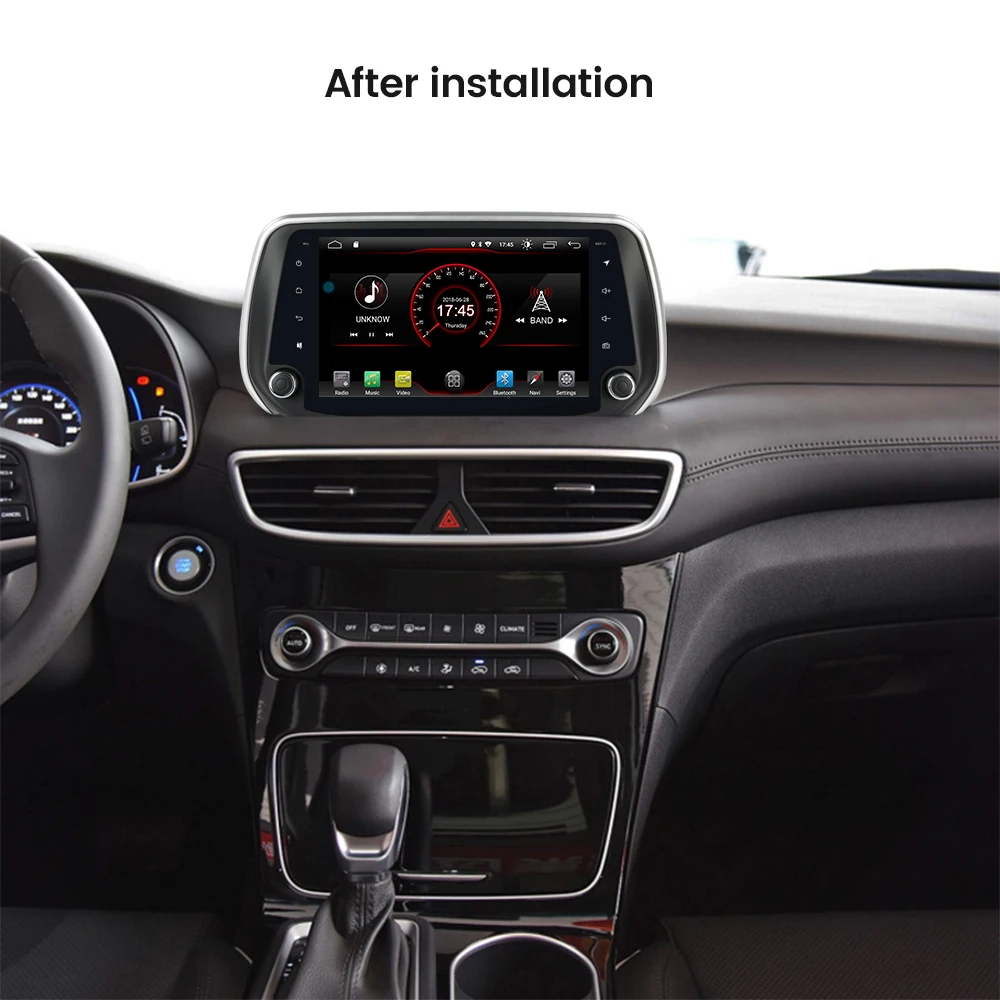 Promotion Android Car Radio Multimedia Player Stereo For Hyundai Tucson IX35 2018 - 2020 Video Recorder Head Unit GPS Navigation |
