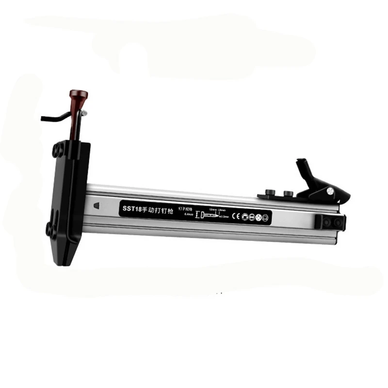 

ST18 Alloy Manual Woodworking Nailer Stapler Furniture Floor Sofa Picture Frame Stapler For 10-18Mm Nails