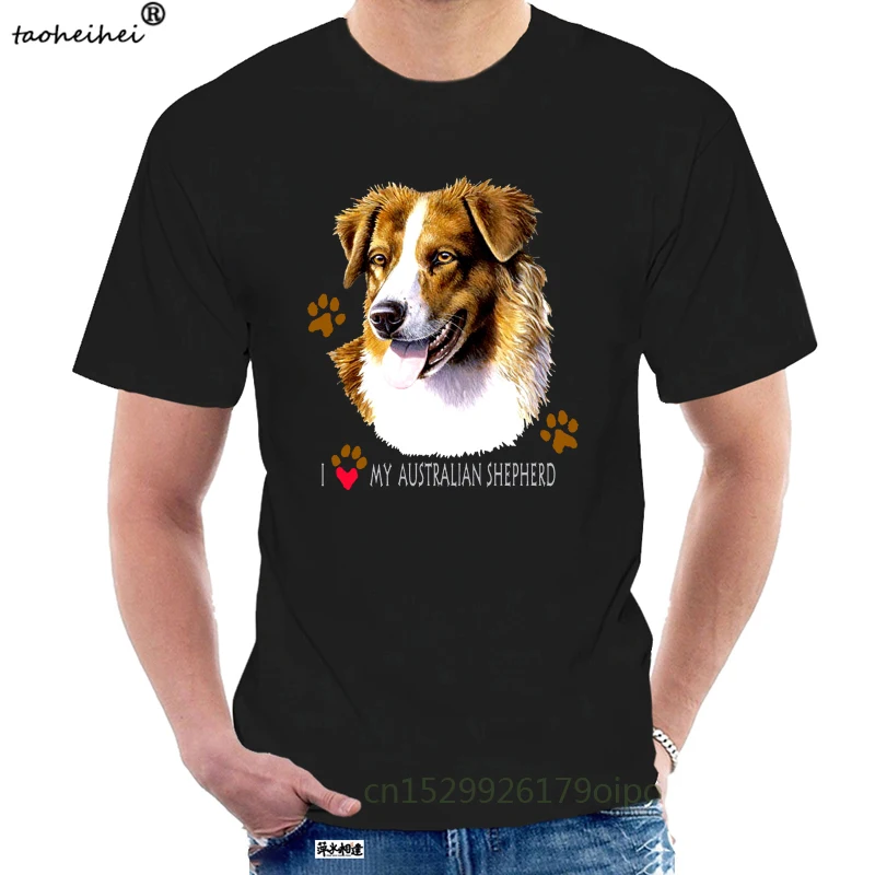 Футболка австралийского овчака унисекс австралийская овчарская собака (07743HD4) @