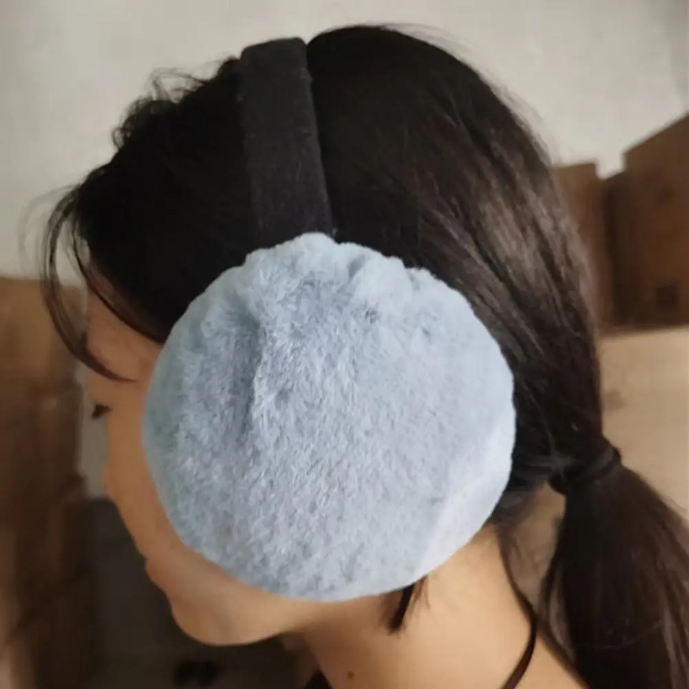 Winter Earmuffs Solid Color Soft Cold Resistant Unisex Earmuffs for Cold Weather