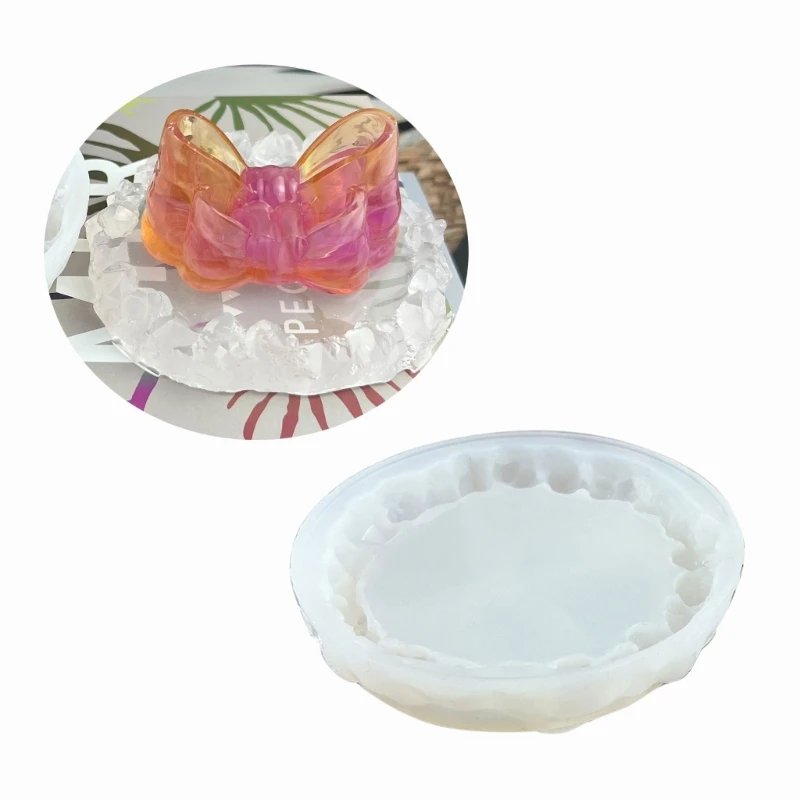 

Crystal Cluster Coaster Molds for Resin Casting Resin Coaster Molds Round Epoxy Silicone Molds Great for Making Coaster