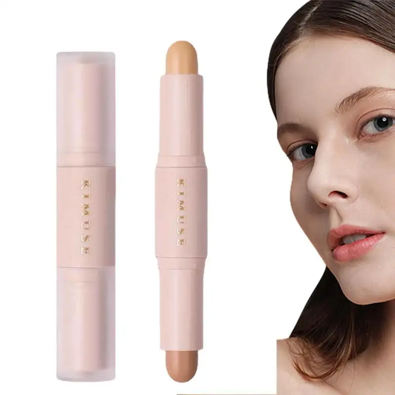 

Dual Contour Stick Double Ended Face Contouring Makeup Pencil Long-lasting Highlight & Contour Bronzer Stick Dual Cream Contour