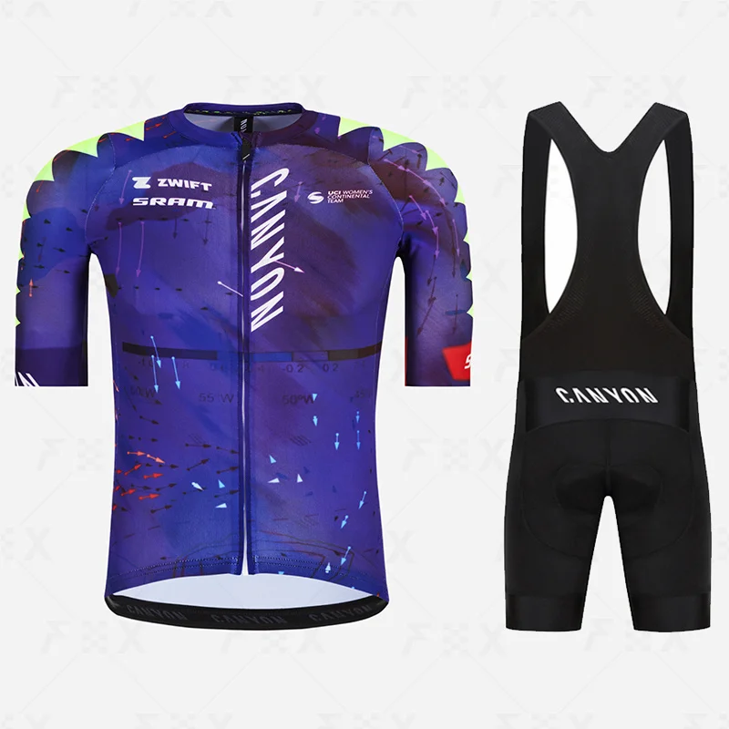 

2023 canyon Cycling Jersey set SYN Summer Breathable Bike uniform Outdoors Road Bicycle Clothing MTB Maillot Riding Sportswear