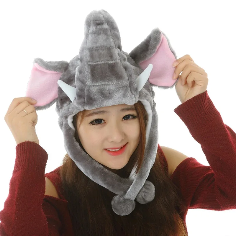 

Новая Милая мультяшная детская зимняя теплая шапка в виде кошки кролика для вечеринки с забавным аниме шапка для косплея для мужчин женщин и взрослых