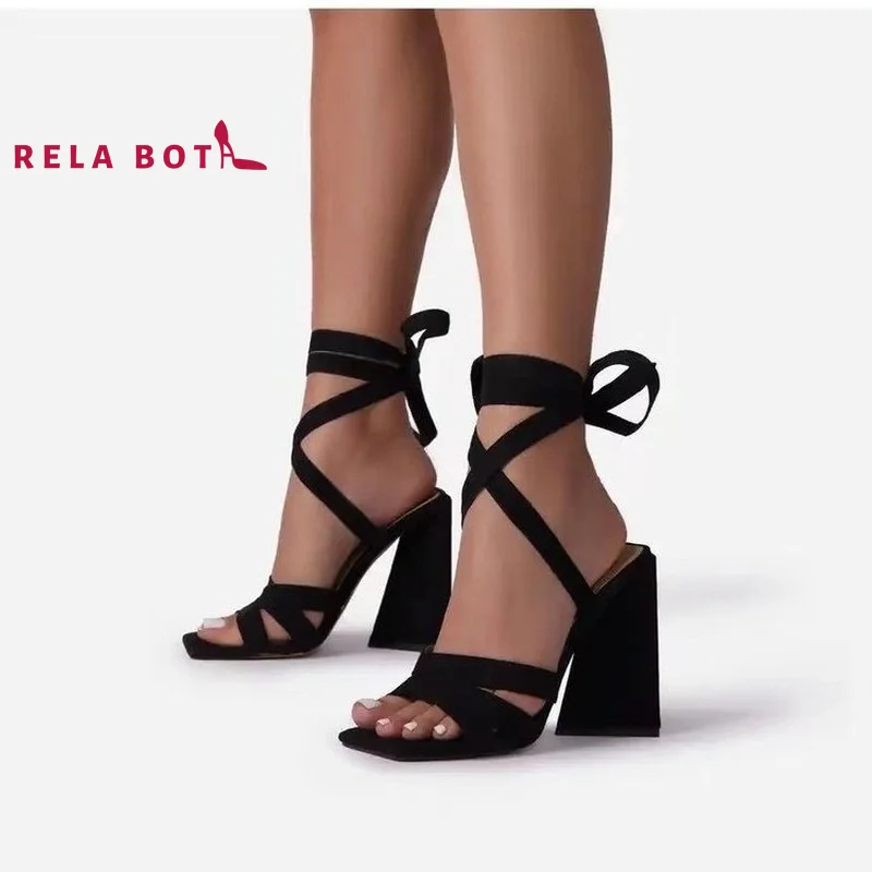 

Fish Mouth Cross Strap High Heel New Large Size High Heel Sandals Toe Strap Sexy Fashion Sandals Heels Women Designer Party Wear